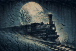 spooky looking train